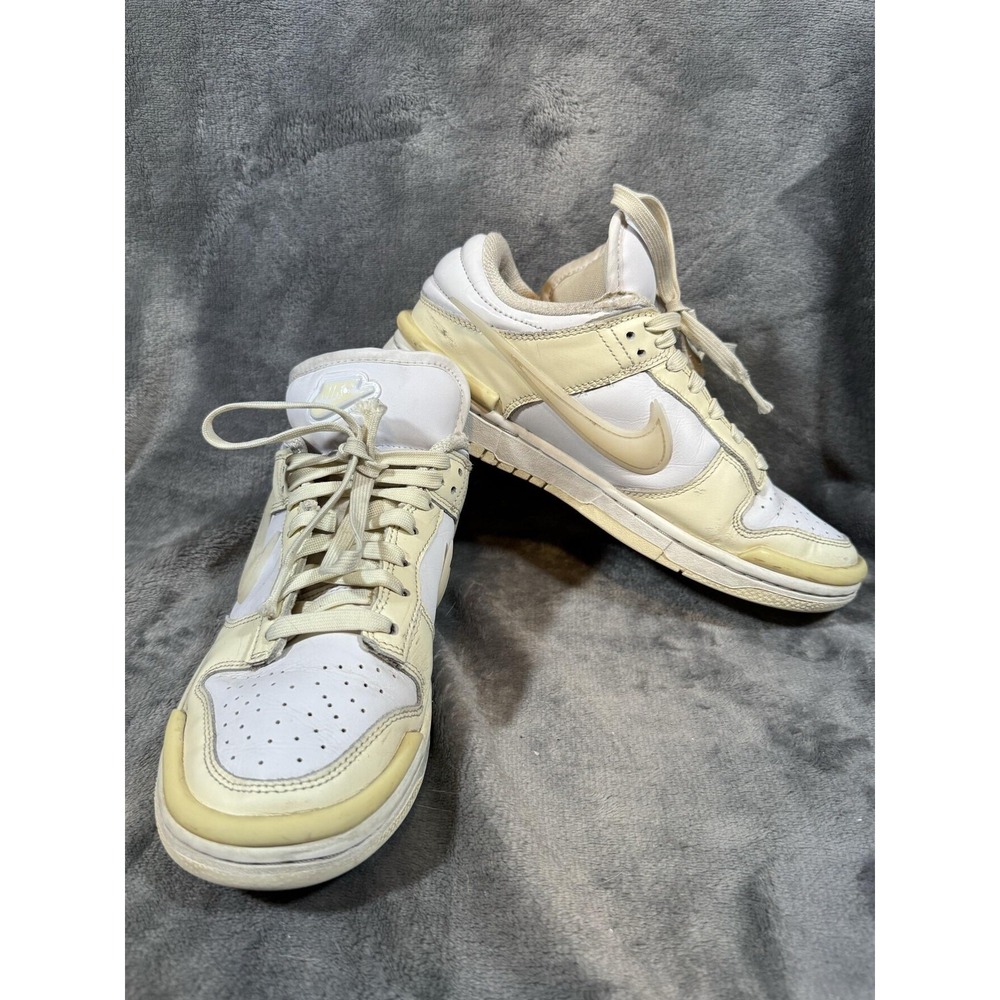Nike SB Dunk Low Shoes Womens Size 8 White Cream Skate Sneakers DZ2794-104